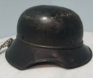 Wwii Ww2 German Luftschutz Gladiator Helmet 4 Rivets Beaded