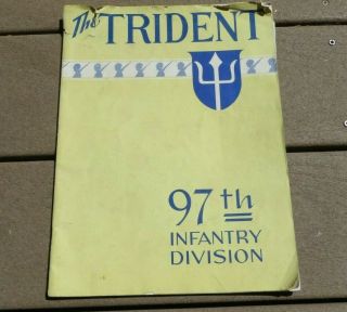 Ww2 Us Army Military 97th Infantry Division Unit History Book