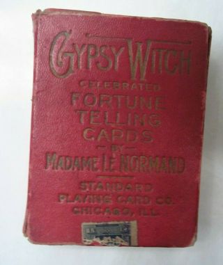 Vintage Deck Of Gypsy Witch Fortune Telling Cards - Madame Le Normand
