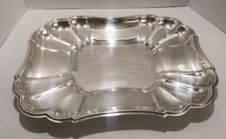 Vintage Gorham " Heritage " Silver Plated Large Serving Tray Yh16: 15 " L X 12 " W