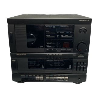 Magnavox Model Ah198m Vintage Cd Dual Cassette Am/fm Radio Stereo Receiver Unit