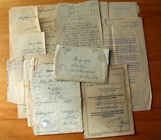 Wwii Letters And Documents From German Soldier,  7th Infantry,  Kia 1944