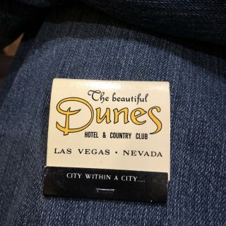 The Dunes Hotel & Country Club Las Vegas Matchbook Unstruck Vintage