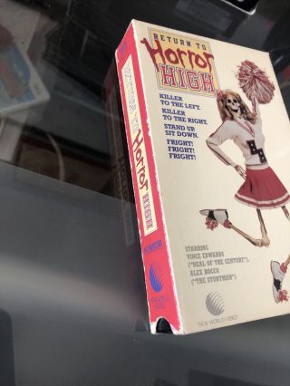 Return to Horror High Beta Tape Not VHS 1987 VINTAGE RARE HORROR Halloween Movie 2