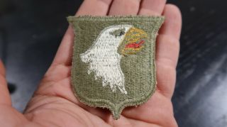WWII US Army 101st Infantry Division Airborne Paratrooper GREENBACK PATCH 2