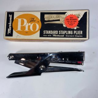 The Pro Markwell Standard Stapling Plier Vintage Wide Mouth Sturdy