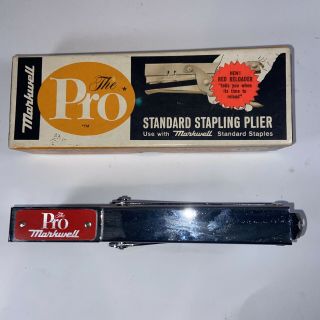 The Pro Markwell Standard Stapling Plier vintage wide mouth sturdy 2