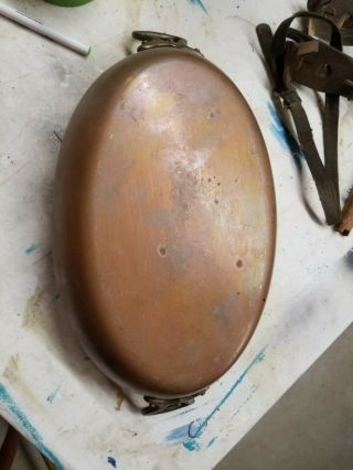 Vintage French Copper Oval Pan 11.  5x8 Tin - Lined - Lamalle Nyc
