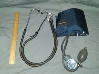 Vintage Adc Sprague Rappaport Stethoscope,  Starline Blood Pressure Made Japan