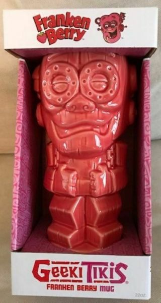 Geeki Tikis Mug - Monster Cereal Franken Berry 22oz Ceramic Mug