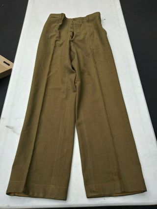 WW2 US Army Wool Pants/Trousers Size 34x34 - Named 2