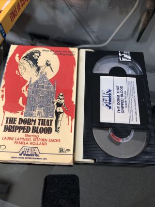 The Dorm That Dripped Blood Rare Media English Beta Tape Not VHS Horror Gore VTG 3