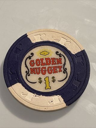 GOLDEN NUGGET $1 Casino Chip Las Vegas Nevada 3.  99 2