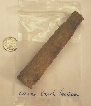 Ww2 Us.  50 Case Relic From Fox Green Sector Omaha Beach D - Day