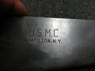 Wwii Usmc Hospital Corpsman Knife - Chatillon,  N.  Y.  - - W/ “boyt 44” Sheath