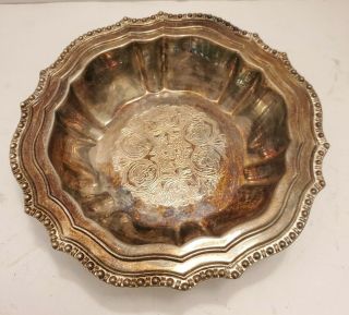 Vintage Italy Hmc Avon Silverplate Candy Trinket Dish Bowl 6 " Ornate Design