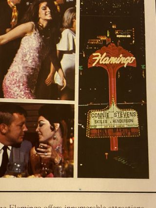 Vintage 1960 ' s Fabulous Flamingo Hotel Las Vegas Connie Stevens Sexy Brochure 3