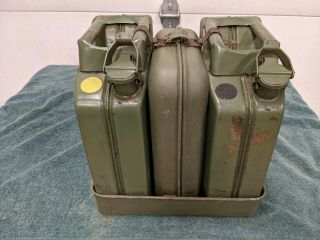 Wwii Kraftstoff 5 Liter Double Jerry Cans W/cleaning Kit & Pan