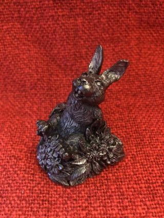Michael Ricker Pewter Rabbit Bunny Figurine Signed And Numbered 357/1500