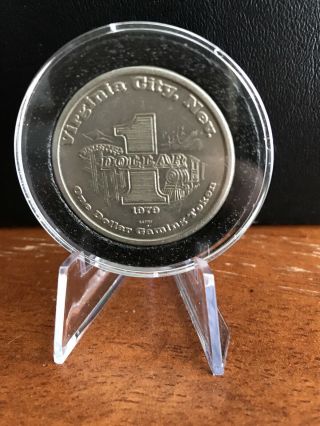 1979 Virginia City,  Nevada,  The Delta Saloon One Dollar Gaming Token Coin