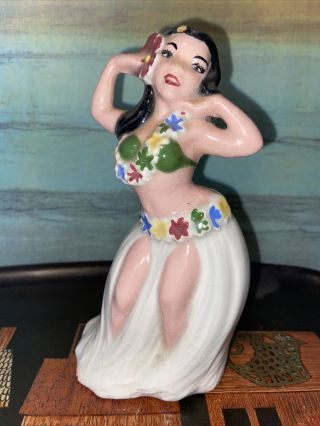 Vintage Hawaii Hula Girl Figurine Hawaii Hula Tiki