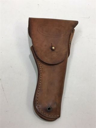 Ww2 Us M1916 Leather Flap Holster For Colt 1911 Warren Leather Goods Co