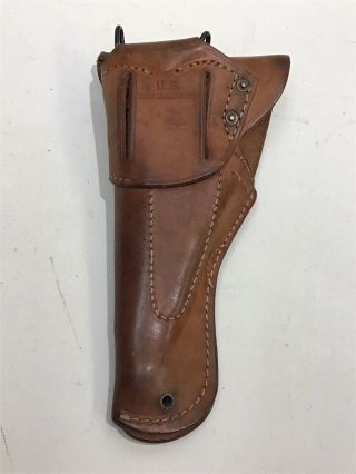 WW2 US M1916 Leather Flap Holster For Colt 1911 Warren Leather Goods Co 2