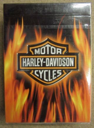 Harley - Davidson ® Hd Flames Playing Cards