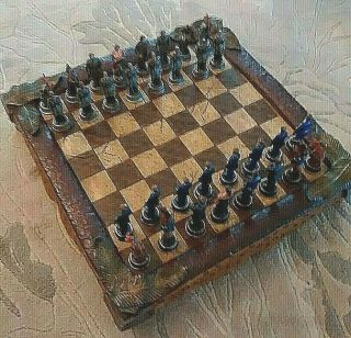 Vintage American Revolutionary War Chess Complete