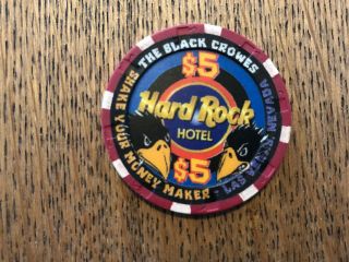 Hard Rock Casino Las Vegas The Black Crowes Shake Your Money Maker $5 Chip