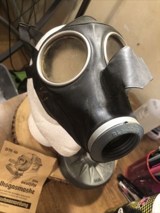 WW2 German DM - 40 Civilian Gas Mask complete with directions unknown use 2