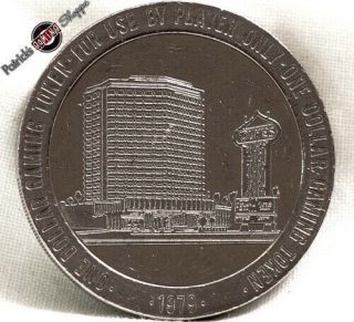 $1 Slot Token Coin Dunes Hotel Casino 1979 Fm Franklin Las Vegas Nevada
