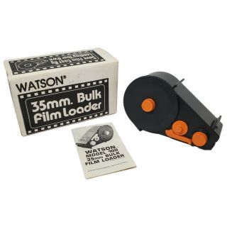 Vintage Watson Model 100 Bulk 35mm Film Loader Box Color Black & White
