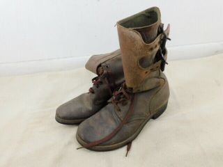 Ww 2 Us Army M - 1943 Combat Service Boots Size 8 D,  Id 