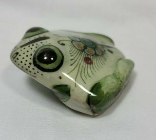 Vintage Ken Edwards Mexican Art Pottery Frog Figurine Tonala El Palomar