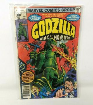 Vtg 1977 Marvel Comics Godzilla King Of The Monsters 1 August 1st Issue Bronze