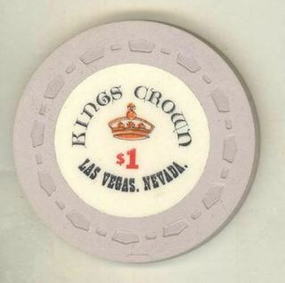 Kings Crown Casino Las Vegas Nv $1 Chip 1965