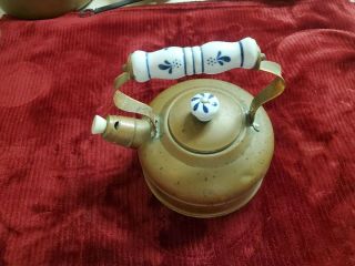 Copper Coffee/tea Pot Kettle With Porcelain Handle
