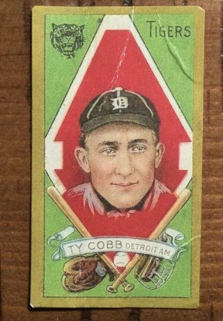 T205 Gold Border Ty Cobb Detroit Tigers Hof Vintage Novelty Card.