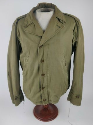 Wwii Ww2 Us Army M41 Wool Lined Field Jacket Coat Size 38r Flawed M1941