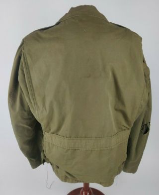 WWII WW2 US Army M41 Wool Lined Field Jacket Coat Size 38R Flawed M1941 3