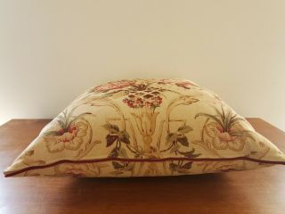 Vintage Ralph Lauren Guinevere 24x24 Linen Cotton Pillow Cover 3