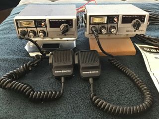 2 Vintage General Electric Cb Radios,  40 Channel - Mobile,  Model No.  3 - 5804g