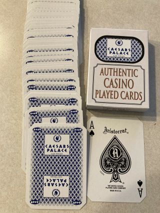 Las Vegas Nevada Caesars Palace Authentic Casino Playing Cards 2 Decks