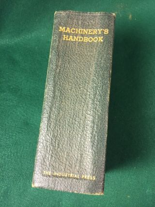 Vintage Machinery’s Handbook 10th Edition First Printing 1939 3