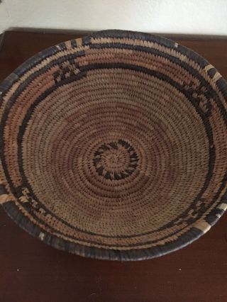 Native American Vintage Handwoven Basket.  11.  5 " X 6 "