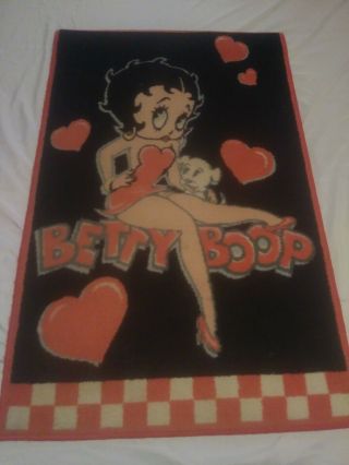 Vintage Betty Boop Throw Rug 36x23 (very)
