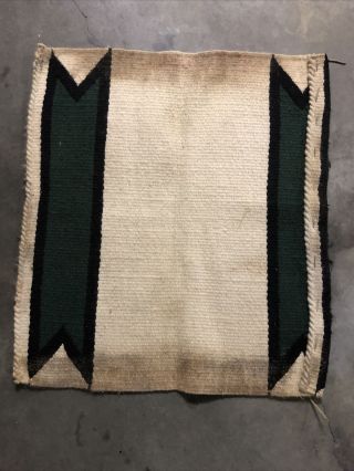 Vintage Native American? Indian? Saddle Blanket Rug Hand Woven Wool 3
