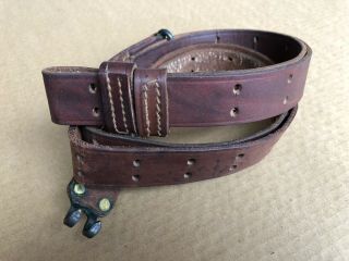 Wwii Us M1907 Leather Sling For M1 Garand & 1903/03a3 Springfield