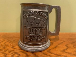 Penn State 1994 Rose Bowl Champion & Undefeated Season Pewter Tankard Stein Mug